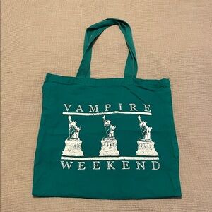 Vampire Weekend Green Tote Bag